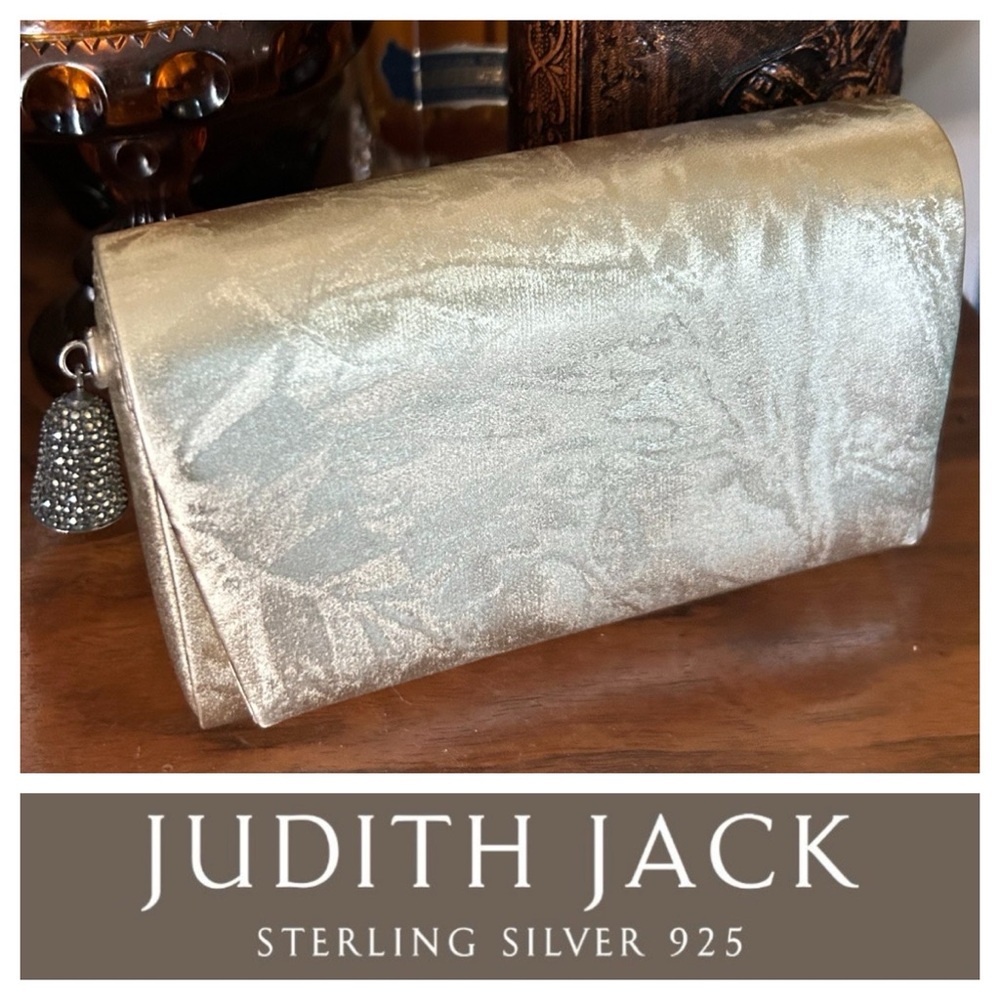 Vintage JUDITH JACK Gold Clutch Bag